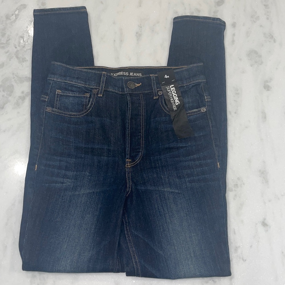 Express Super High Rise Jean Legging Skinny Jegging